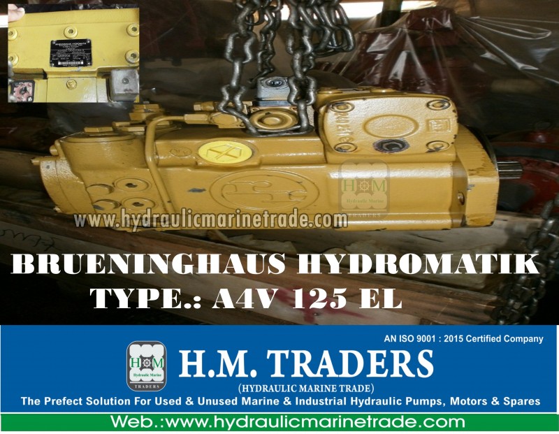 Used PUMP  TYPE : A4V 125 EL Hydraulic